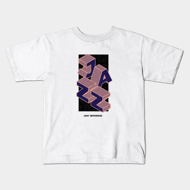 I love Jazz Kids T-Shirt by Mantra99